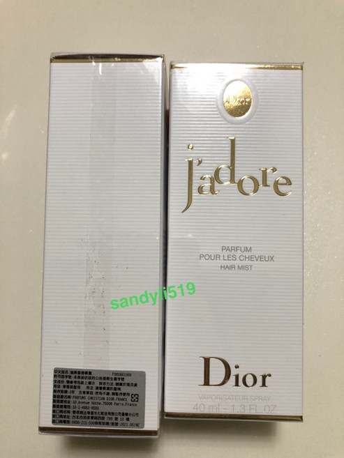 DIOR J'adore 香氛髮香噴霧 40ml 盒裝附提袋, 1個