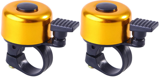 벨로샵 자전거 따릉이 벨, 2개, 옐로