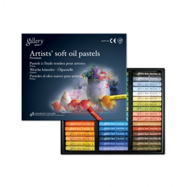 문교 프리미엄 소프트오일파스텔48색 MOPV-48C, 1개, 상세페이지 참조