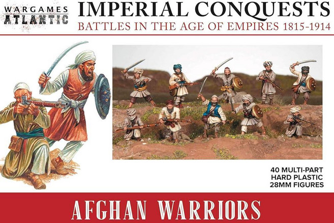 Imperial Conquests - 아프간 전사 - 40개의 멀티 파트 하드 플라스틱 (하이 임팩트 폴리스티렌) 28mm 피규어