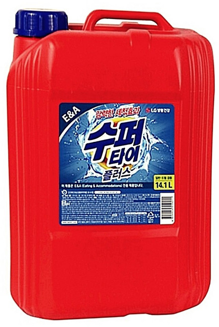 수퍼타이 액체세제, 수퍼타이 플러스 액체세제 14.1L 대용량 세탁 액상, 1개
