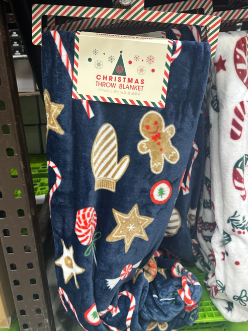 크리스마스 패턴 담요 겨울 쓰로우