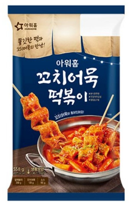냉동 아워홈 꼬치 어묵 떡볶이 558g, 1개