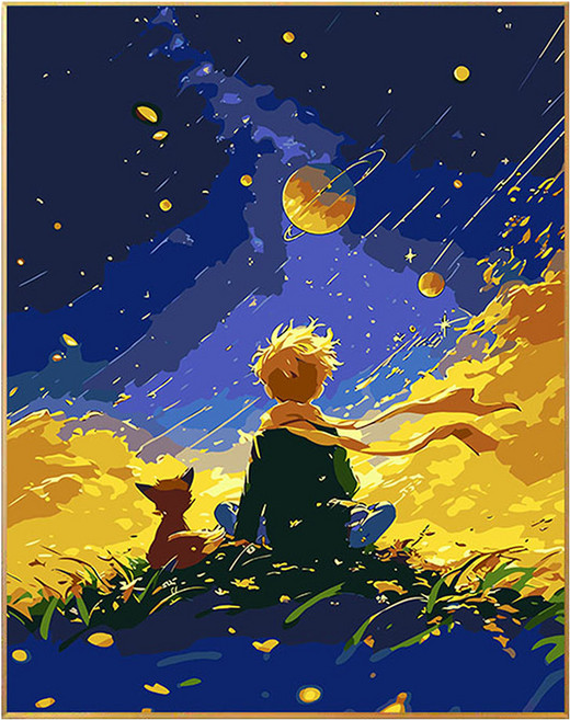 코지하루 DIY 명화그리기 유화 그림 그리기 아크릴화, 어린왕자A 30x40 (B762), 1개