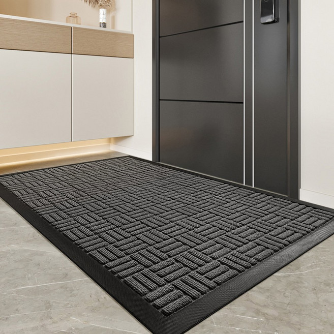 호텔 출입구 발판 매장 120X180 화장실 레인발판 출입구발판 논슬립 어서오세요 로비, 타탄어 차콜그레이