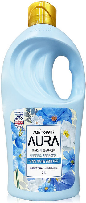 AURA 초고농축 섬유유연제 홀리데이 판타지 본품, 2L, 1개