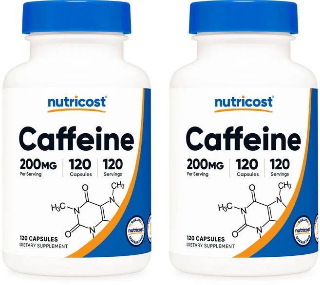 뉴트리코스트 카페인 캡슐 200mg 120정 2개 - 쿠팡