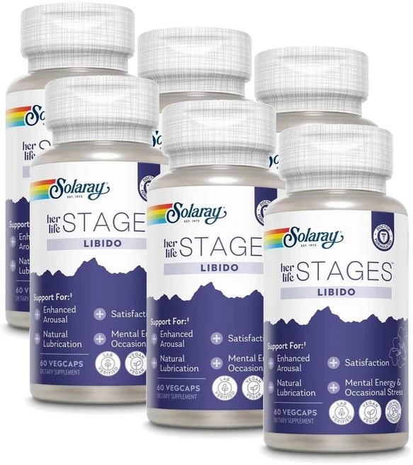솔라레이 헐 라이프 스테이지 리비도 SOLARAY her Life Stages Libido, 6개, 60정 - 쿠팡