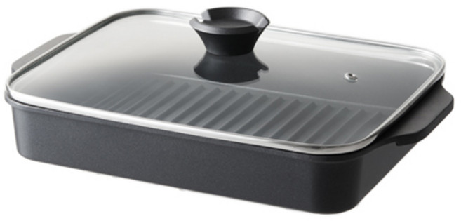 멀티 사각 그릴팬 27cm (CCB004IH), 1개, 블랙
