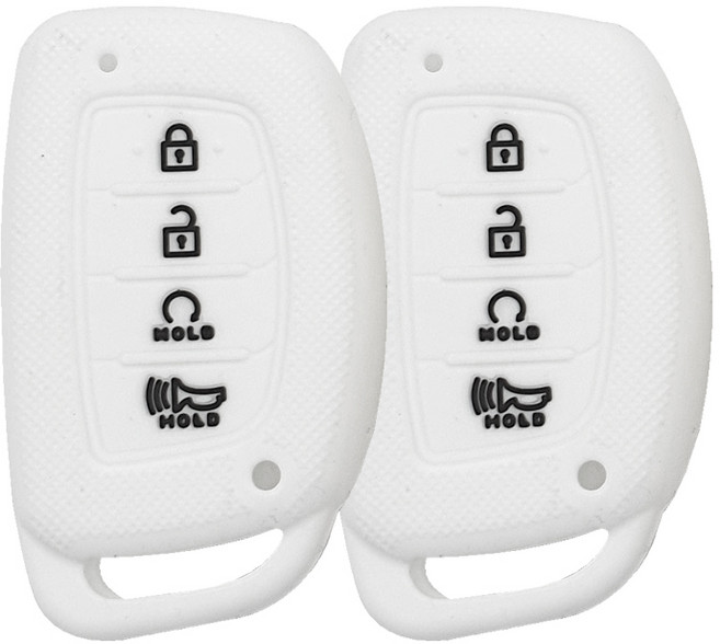 현대 캐스퍼 더뉴캐스퍼 스마트키 (호환) 실리콘 키케이스 1+1, 화이트, 2개