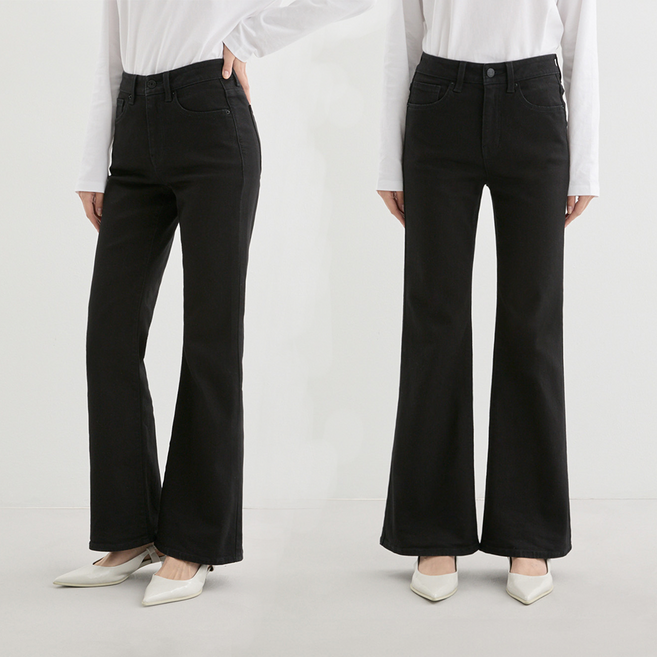 [백화점 정품] Guess 게스 여성 플레어 부츠컷핏 블랙진 팬츠