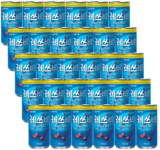 레쓰비 마일드 커피 업소용 175ml 30입, 30개