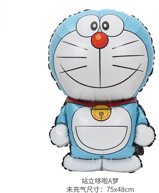 도라에몽 새로운 생일 장식 풍선 세트 알루미늄 40 인치 파티 사진 소품, 01 40인치, 19 1PCS