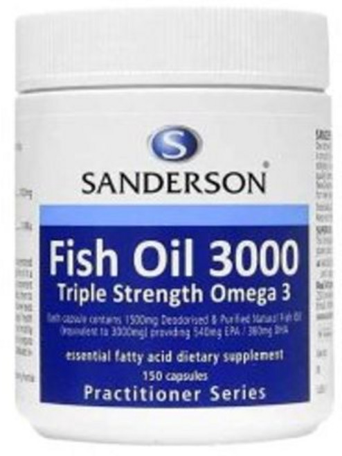 샌더슨 피쉬오일 (오메가3) 3000mg 150 캡슐, 1개, 150정