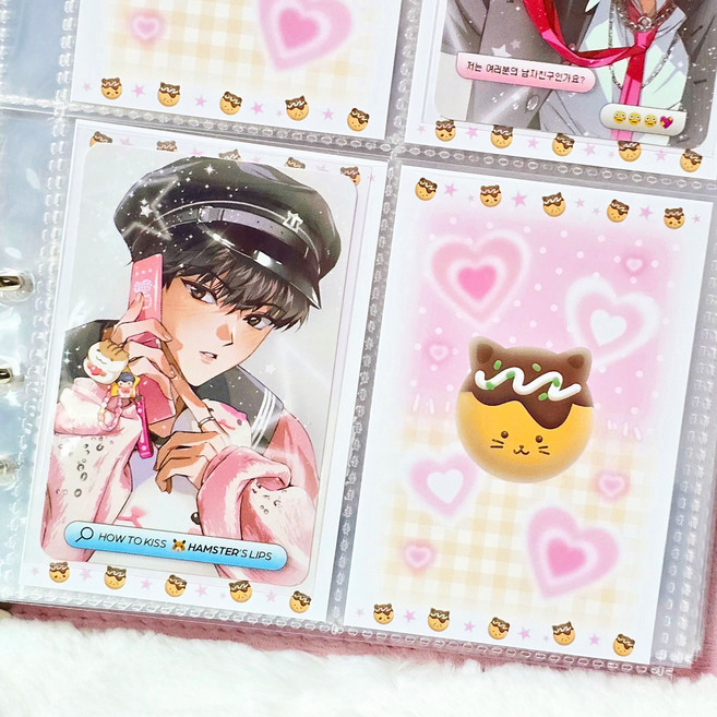 포카 바인더 대지 타코야끼 3종 캣 양면 속지 멜리데이 제작 러블 도안, 판다