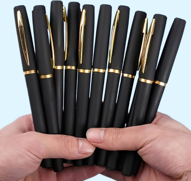 부드럽게 잘 써지는 1.0mm 중성잉크 볼펜 10p 세트, 1.0mm 블랙, 1세트