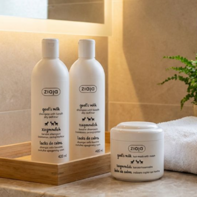 [지아자] 산양유 단백질 샴푸 400ml 2개+헤어 마스크팩 1개+컨디셔너 선물이벤트