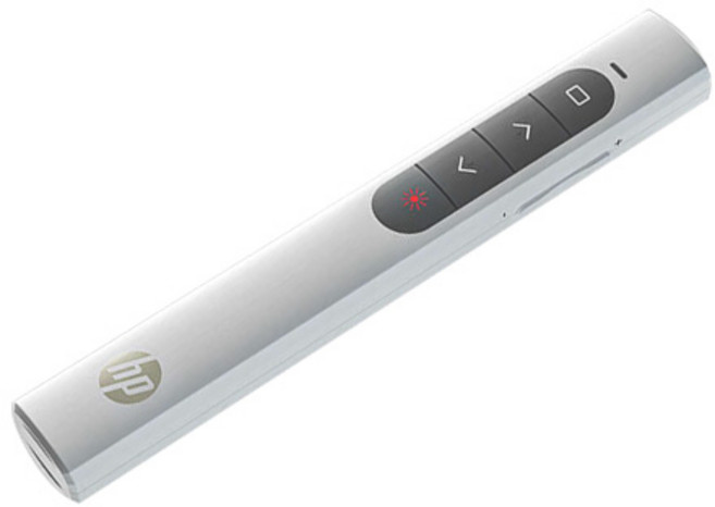 HP 簡報筆 無線雷射簡報器 翻頁筆, 白色電池版, 1個