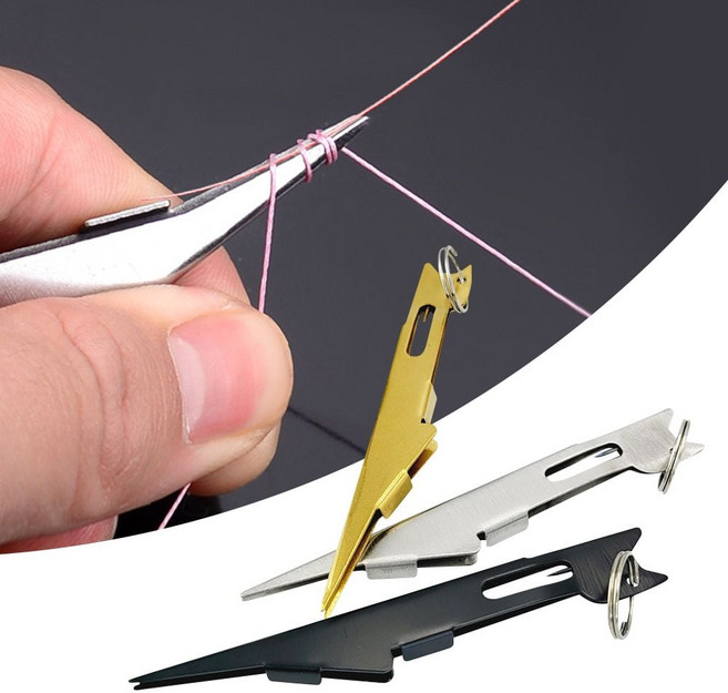 낚시 바늘 결속기 원줄 바늘 낚시줄 매듭기, 블랙, 1개