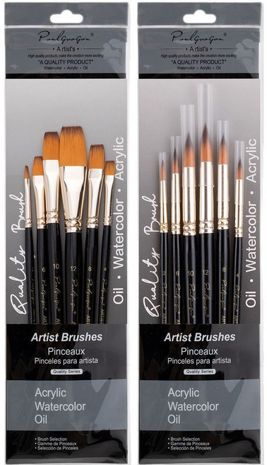 BVIEW STUDIO 아티스트 유화 아크릴 수채화 미술 붓 브러쉬 6P 세트, 1세트, 6종(둥근붓)