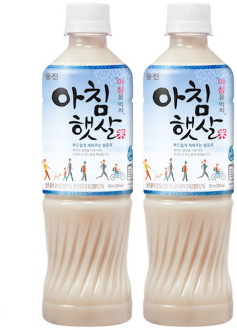 웅진 아침햇살, 500ml, 2개