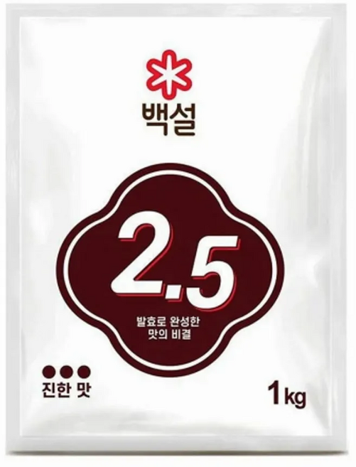 핵산 2.5(백설 1kg) 업소용 발효 조미료, 4개, 1kg