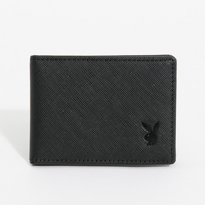 PLAYBOY Macho系列 黑色 中翻片 短夾