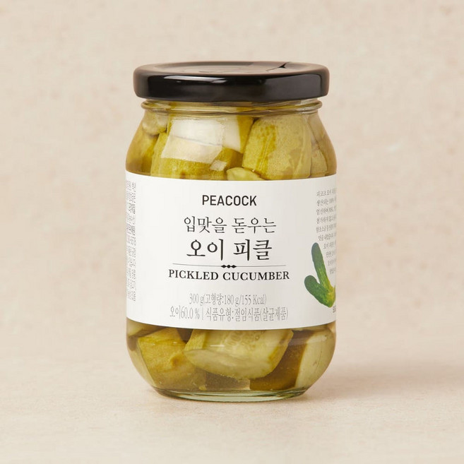 피코크 오이 피클 절임 300g 2개