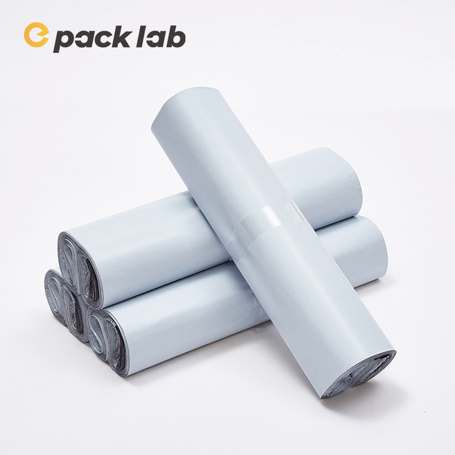 epacklab LDPE 0.07T 프리미엄 두꺼운 택배봉투 화이트 방수 포장봉투 강력접착 대형 택배용, 100개