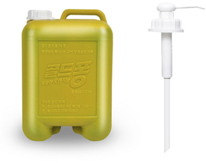 크린메이트 대용량 크로바 일반골드퐁 13L+말통펌프, 1개, 13L