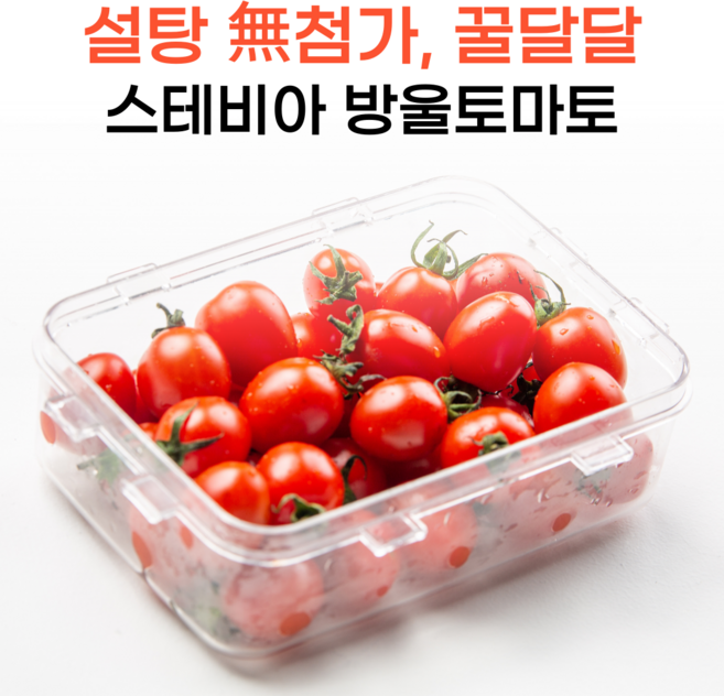 달콤한 스테비아 방울토마토 고당도 대추방울토마토, 8개, 500g