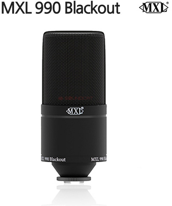 MXL990 BLACKOUT 콘덴서 마이크 보컬 녹음 레코딩 한정판 블랙 아웃 리미티드 에디션