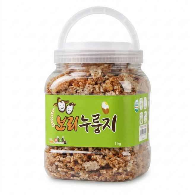 봄나래 국내산 끓여먹는 보리 누룽지, 1kg, 4개