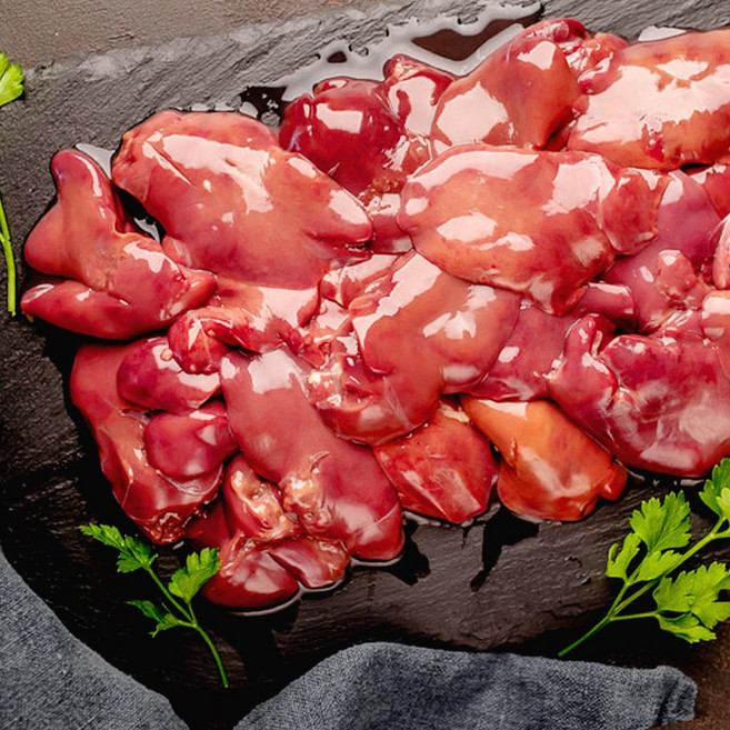 (1+1)국내산 내장 닭 간(냉동), 1kgX2개