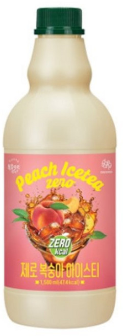 복음자리 제로 복숭아 아이스티, 1.58L, 1개