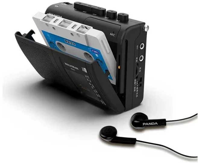 PANDA 6501 휴대용 테이프 AM/FM 라디오 레트로 카세트 음악 플레이어 워크맨 레코더 (확성기 지원 3.5mm, 01 PANDA 6501