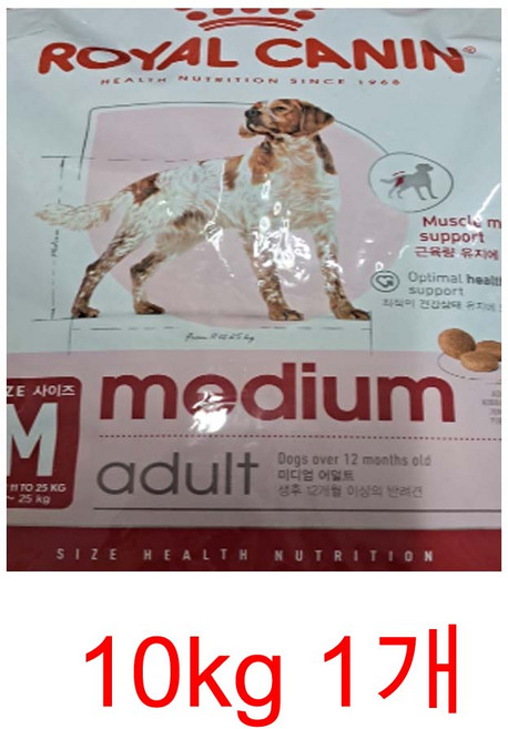 로얄캐닌 미디엄 어덜트 10kg, 1개