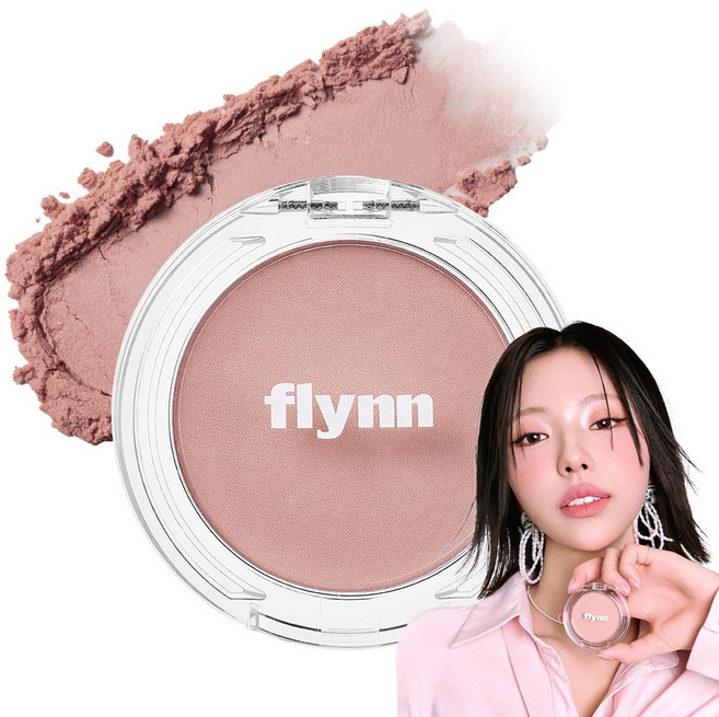 플린 [김고은PICK] 블룸 헤이즈 파우더 블러쉬 3.8g, 07 모브 로즈, 1개