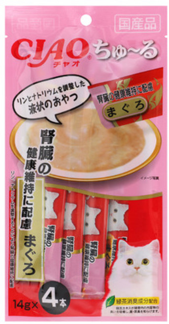 이나바 이나바 챠오 츄르 신장케어 참치 4개입, 56g, 1개