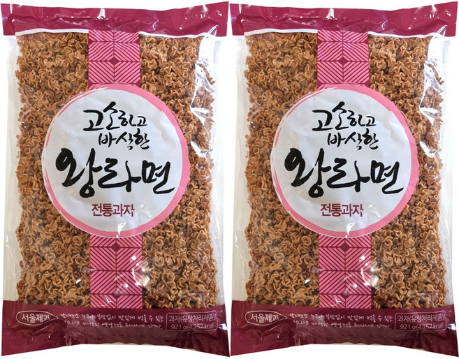 서울제과 왕라면스낵, 2개, 921g