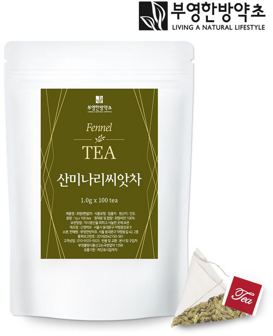 부영한방약초 산미나리씨앗차 티백, 1g, 100개입, 1개