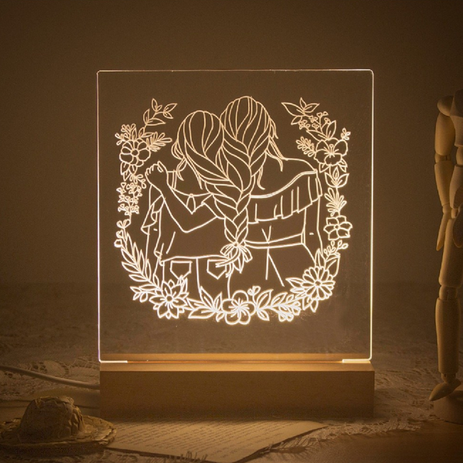 DIY 아크릴 무드등 만들기 네온사인 셀프 그리는 램프, 추가옵션, 04. 아크릴 판 (미니형)