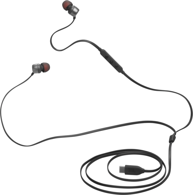 삼성공식파트너 JBL T310C 유선 이어폰 C타입 가성비 저렴한 이어폰, 블랙