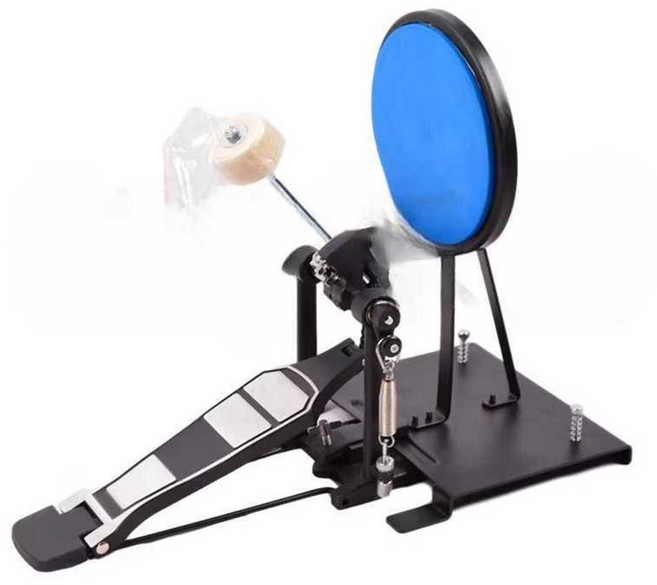 베이스 드럼 연습패드 킥 드럼패드 킥드럼 훈련 연습 해머 연주 풋 그레이 베이스 드럼 연습기 회색 바닥 드럼 운동기 1개, 그레이베이스연습기+망치, 5. 그레이 + 페달 × 5. 그레이 드럼+페달 × 1