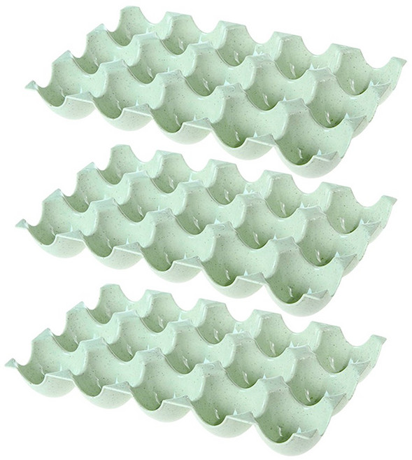 15구 색깔 달걀판 에그케이스, 1세트, 그린