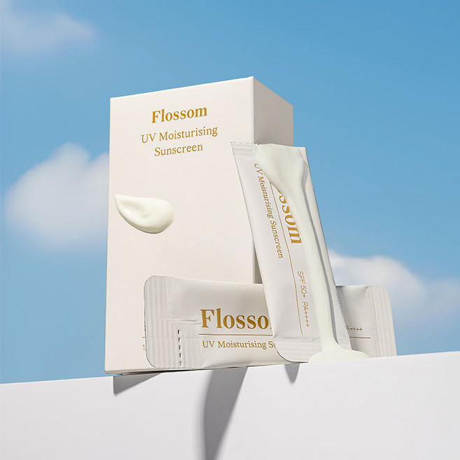 리블로셀 일회용 선크림 플로썸 UV 모이스처라이징 1.2g 10개 SPF50+ PA++++ 기내용 휴대용 여행용 수분 선크림, 12g, 1개