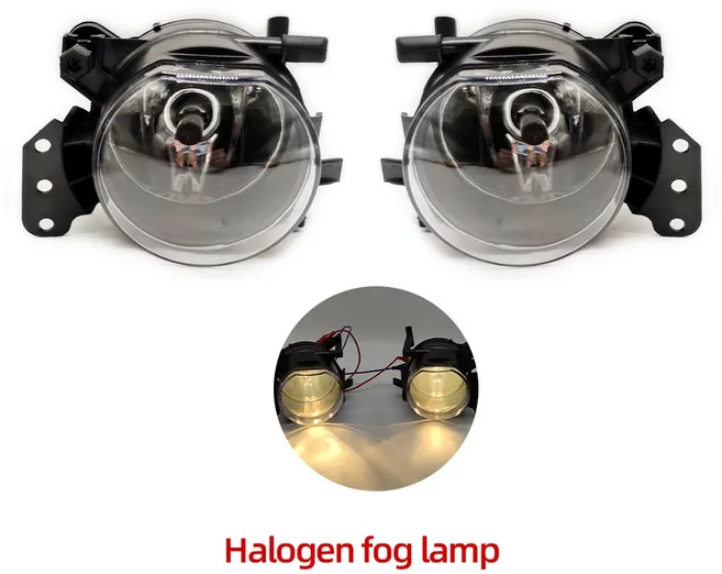 BMW 호환 E60 E90 E46 E63 E61 323i 헤드 라이트 LED 안개 램프 할로겐 액세서리 어셈블리 용, 03 Halogen L and R, 01 CHINA