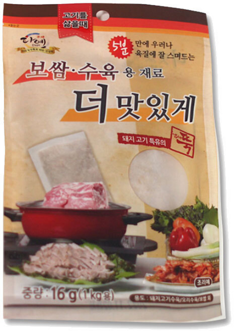 냄새뚝 수육용 티백 16g 박스 50개 보쌈 수육재료 다예차 고기와함께