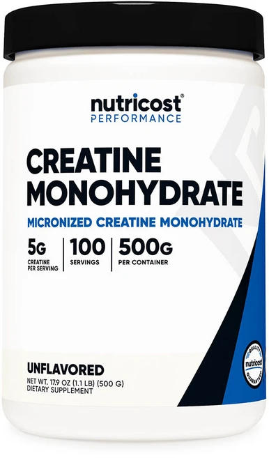 뉴트리코스트 마이크로나이즈드 크레아틴 모노하이드레이트, 500g, 1개 - 쿠팡