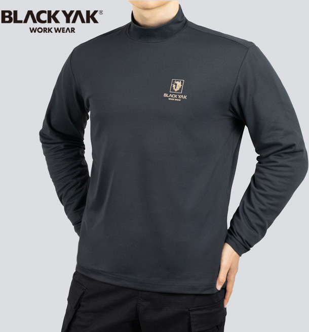 블랙야크 긴팔티셔츠 기모 반폴라티셔츠 터틀넥 목폴라 겨울 남자